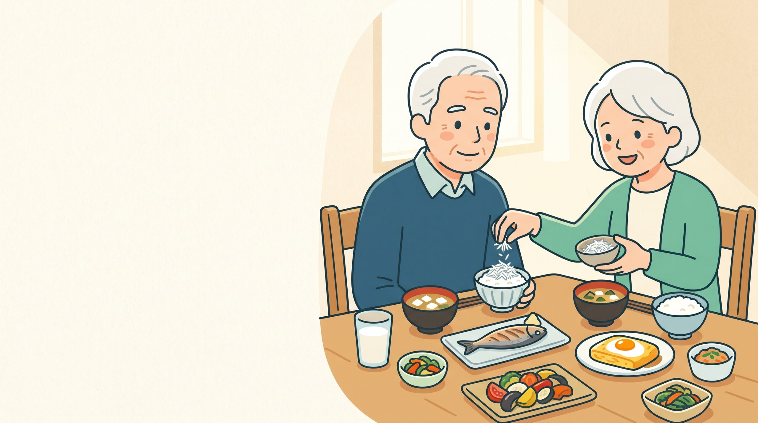 70代の栄養と食事の工夫 アイキャッチ
